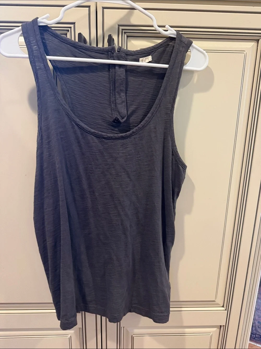 J. Crew charcoal gray scoop neck tank top